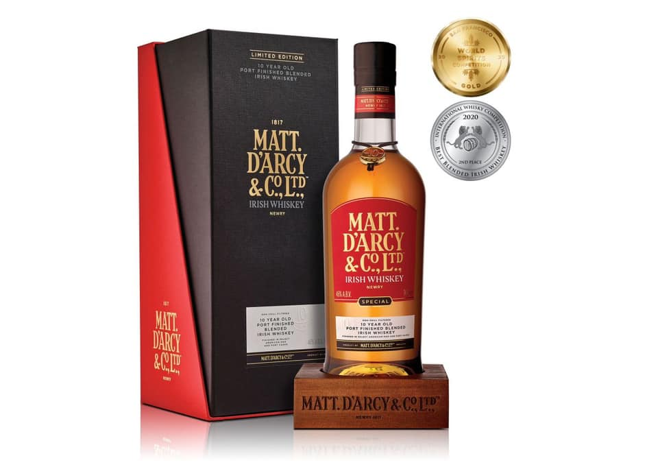 Matt D’Arcy Irish Whiskey toasts £100,000 launch sales - Content Writing Service NI - Copywriter Ireland